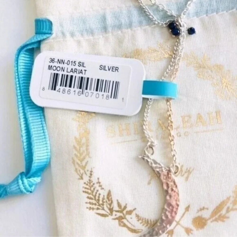 NWT SHIRALEAH Moon Lariat Necklace ANTHROPOLOGIE Celestial‎